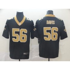 New Orleans Saints #56 DeMario Davis Black Vapor Untouchable Limited Nike NFL Men Jersey