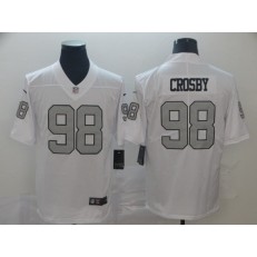 Oakland Raiders #98 Maxx Crosby White Color Rush Limited Nike NFL Men Jersey