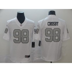 Oakland Raiders #98 Maxx Crosby White Color Rush Limited Nike NFL Men Jersey