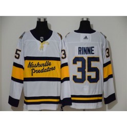 Nashville Predators #35 Pekka Rinne White 2020 Winter Classic Adidas Jersey