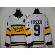 Nashville Predators #9 Filip Forsberg White 2020 Winter Classic Adidas Jersey