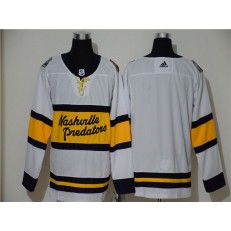 Nashville Predators Blank White 2020 Winter Classic Adidas Jersey