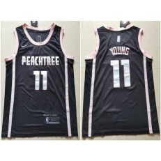 Atlanta Hawks #11 Trae Young Black Nike City Edition Swingman Jersey