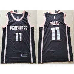 Atlanta Hawks #11 Trae Young Black Nike City Edition Swingman Jersey