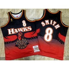 Atlanta Hawks #8 Steve Smith Red 1996-97 Hardwood Classics Jersey