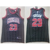 Chicago Bulls #23 Michael Jordan Black Nike Swingman Jersey