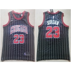 Chicago Bulls #23 Michael Jordan Black Nike Swingman Jersey