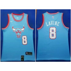 Chicago Bulls #8 Zach Lavine Blue 2019-20 City Edition Nike Swingman Jersey