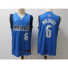 Dallas Mavericks #6 Kristaps Porzingis Blue Nike Swingman Jersey