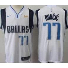 Dallas Mavericks #77 Luka Doncic White Nike Swingman Jersey