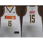 Denver Nuggets #15 Nikola Jokic White Nike Swingman Jersey