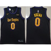 Los Angeles Lakers #0 Kyle Kuzma Black Nike Swingman Jersey