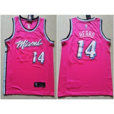 Miami Heat #14 Tyler Herro Pink City Edition Nike Swingman Jersey