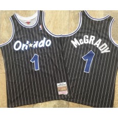 Orlando Magic #1 Tracy McGrady Black 2003-04 Hardwood Classics Swingman Jersey