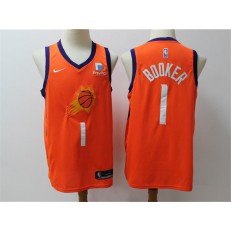 Phoenix Suns #1 Devin Booker Orange Nike Swingman Jerseys