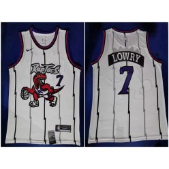 Toronto Raptors #7 Kyle Lowry White Nike Swingman Jersey