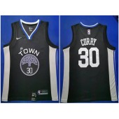 Golden State Warriors #30 Stephen Curry Black 2019-20 City Edition Nike Swingman Jersey