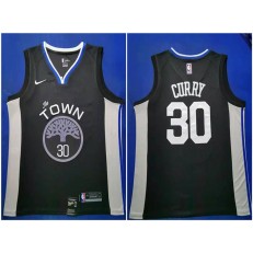 Golden State Warriors #30 Stephen Curry Black 2019-20 City Edition Nike Swingman Jersey