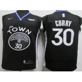 Golden State Warriors #30 Stephen Curry Black Nike Swingman Jersey