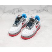 NIKE AIR FORCE 1 LOW 07 LV8 WHITE GREY BLUE RED AO2441-100