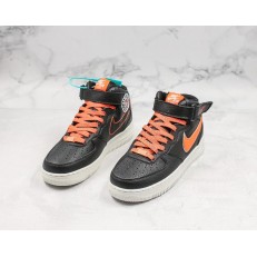NIKE AIR FORCE 1 MID 07 LV8 BLACK ORANGE CJ6106-105