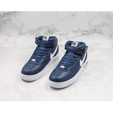 NIKE AIR FORCE 1 MID NAVY WHITE CK4370-400