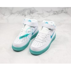 NIKE AIR FORCE 1 MID WHITE BLUE AT3293-609