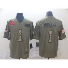 Arizona Cardinals #1 Kyler Murray 2019 Olive Camo Salute To Service Limited Nike NFL Men Jersey