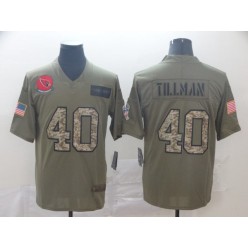 Arizona Cardinals #40 Pat Tillman 2019 Olive Camo Salute To Service Limited Nike NFL Men Jersey