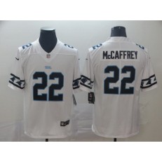 Carolina Panthers #22 Christian McCaffrey White Team Logos Fashion Vapor Limited Nike NFL Men Jersey