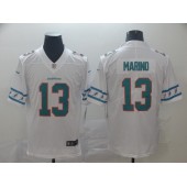 Miami Dolphins #13 Dan Marino White Team Logos Fashion Vapor Limited Nike NFL Men Jersey