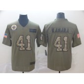 New Orleans Saints #41 Alvin Kamara Olive Camo Salute To Service Limited Nike NFL Men Jersey