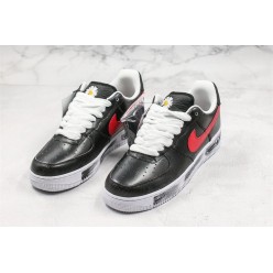 G-DRAGON x NIKE AIR FORCE 1 LOW PARA-NOISE BLACK RED AQ3692-002