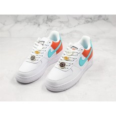 NIKE AIR FORCE 1 LOW WHITE AQUA CLAY AA0287-106