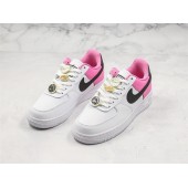 NIKE WMNS AIR FORCE 1 LOW WHITE PINK BLACK AA0287-107
