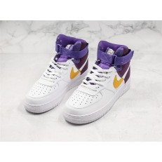 NBA x NIKE AIR FORCE 1 HI 07 LAKERS BQ4591-101