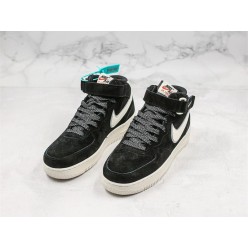 NIKE AIR FORCE 1 MID 07 3M BLACK WHITE AA1118-009