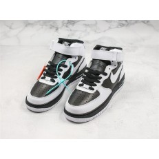 NIKE AIR FORCE 1 MID 07 PANDA BLACK WHITE AQ3776-991