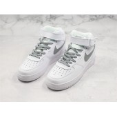 NIKE AIR FORCE 1 MID 07 WHITE SILVER REFLECTIVE LIGHT 366731-606