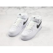 NIKE AIR FORCE 1 MID WHITE BLACK AO2424-101