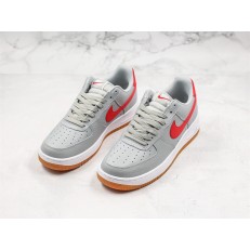NIKE AIR FORCE 1 LOW 07 GREY RED CL0057-003