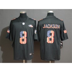 Baltimore Ravens #8 Lamar Jackson 2019 Black Salute To Service USA Flag Fashion Limited Nike NFL Men Jersey