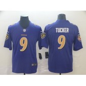 Baltimore Ravens #9 Justin Tucker Purple Color Rush Limited Nike NFL Men Jersey