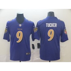 Baltimore Ravens #9 Justin Tucker Purple Color Rush Limited Nike NFL Men Jersey