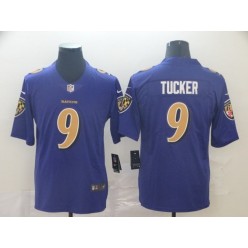 Baltimore Ravens #9 Justin Tucker Purple Color Rush Limited Nike NFL Men Jersey