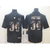 Chicago Bears #34 Walter Payton Black Statue Of Liberty Limited Nike NFL Men Jersey