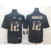 Green Bay Packers #12 Aaron Rodgers Black Statue Of Liberty Limited Nike NFL Men Jersey