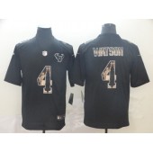 Houston Texans #4 Deshaun Watson Black Statue Of Liberty Limited Nike NFL Men Jersey