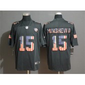 Jacksonville Jaguars #15 Gardner Minshew II 2019 Black Salute To Service USA Flag Fashion Limited Nike NFL Men Jersey