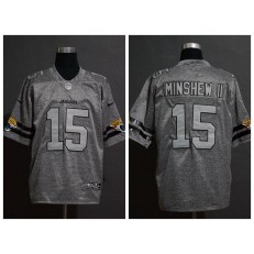 Jacksonville Jaguars #15 Gardner Minshew II 2019 Gray Gridiron Gray Vapor Untouchable Limited Nike NFL Men Jersey